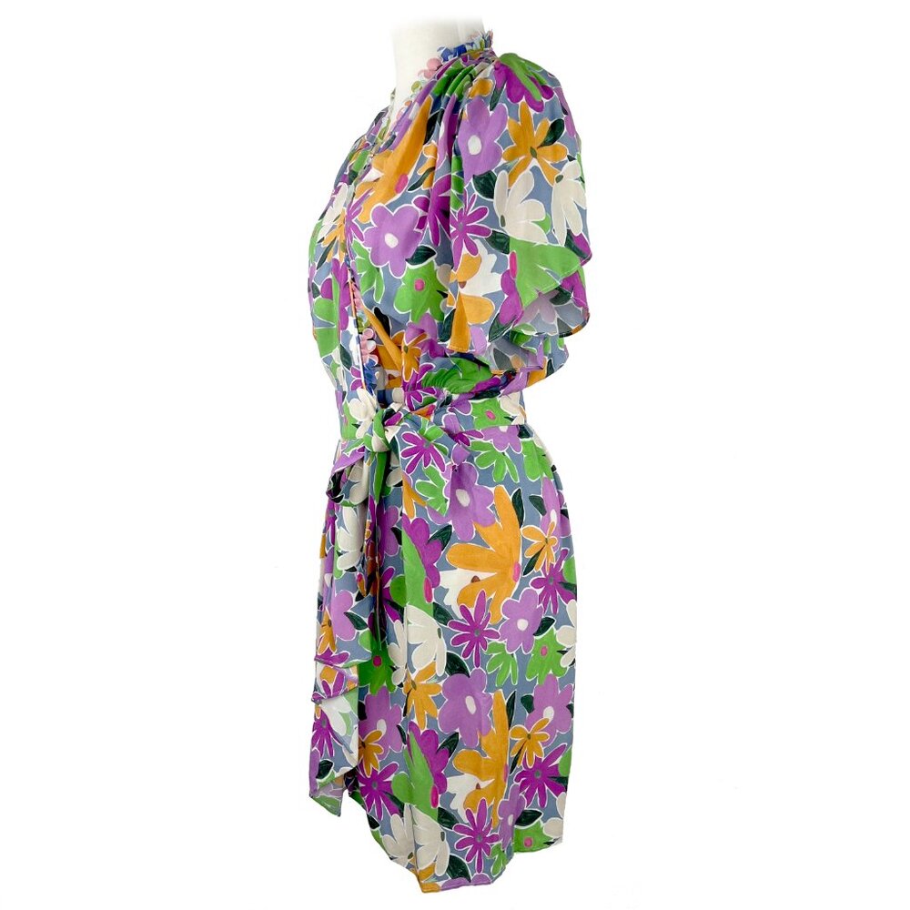 Celia B Liska Wrap Dress Floral Womens M NWT - Picture 6 of 6